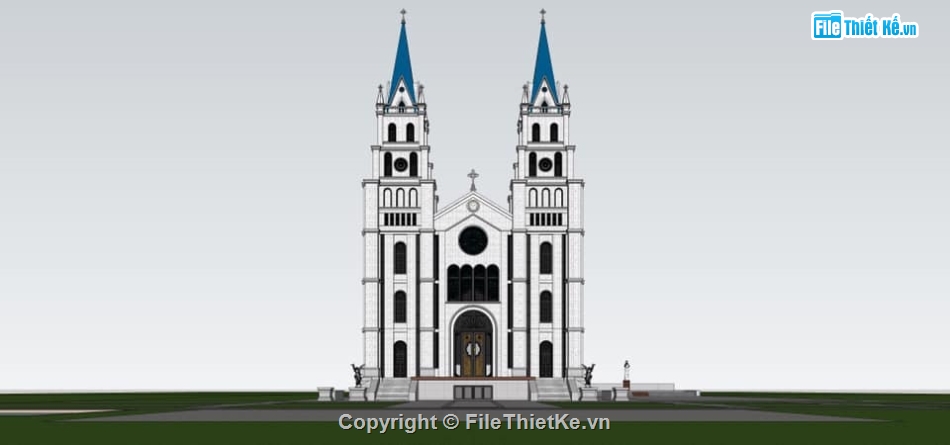 Model sketchup nhà thờ,File sketchup nhà thờ,Model nhà thờ,nhà thờ thiên chúa giáo su,mẫu nhà thờ thiên chúa,su nhà thờ tiên chúa giáo